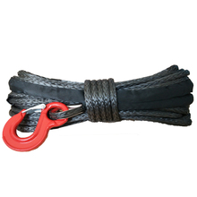 Factory direct sale 10mm x 28m synthetic winch rope with hook 2024 - buy cheap