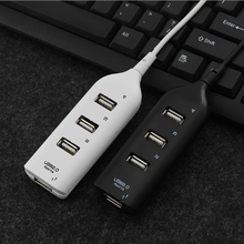 Мини USB 2,0 высокоскоростной 4-портовый usb-хаб, разветвитель, адаптер для ПК, ноутбука, компьютера, для портов, жестких дисков 2024 - купить недорого