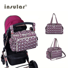 Insular Large Baby Organizer Nappy Bags Maternity Bags For Mom Baby Cart Pocket Stroller Diaper Handbag Bolsa Maternidade Bag 2024 - buy cheap