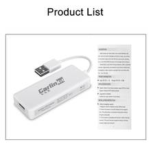 Белый USB Carlinkit умный автомобильный Соединительный ключ для Android автомобильная навигация для Apple Carplay модуль авто телефон USB Carplay адаптер 2024 - купить недорого