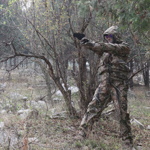 Мужской Камуфляжный костюм Sniper CS Leaf Dry Meadow Bionic, камуфляжный костюм для тренировок на открытом воздухе, одежда для охоты, камуфляжный костюм с курткой и штанами 2024 - купить недорого