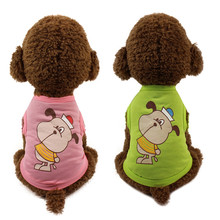 Pet Vest For Small Dog Cat Polyester T-shirt Spring Summer Cloth Puppy Costume Cute Fashion Apparel Blouses Pets XS~L  324 2024 - buy cheap
