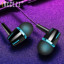 !ACCEZZ In-Ear Earphones For iPhone 6s 6 5s Xiaomi Samsung Huawei 3.5mm Jack Earphone Sport Earbuds Bass Stereo Headset With Mic 2024 - buy cheap