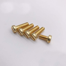 10Pcs M3.5 Copper Barss screws one word groove circle Round stigma head Slotting Bolt Screw 8mm-20mm Length 2024 - buy cheap