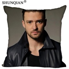 Funda de cojín personalizada para almohada, con cremallera, cuadrada, Justin Timberlake, 35x35,45x45,60x60cm (dos lados), imprime tus fotos 2024 - compra barato