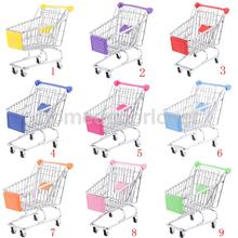 Mini Shopping Cart Supermarket Handcart Trolley with Seat Rolling Wheels Kids Children Pretend Play Toy Size M 2024 - buy cheap