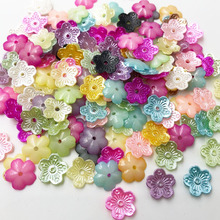 100 pcs Mix Flowers Pearl Bead Wedding Scrapbooking Embellishments Craft 11 mm 2024 - buy cheap