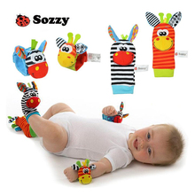 Baby Toy Baby Rattles Toys Animal Socks Wrist Strap With Rattle Baby Foot Socks Bug Wrist Strap baby socks 2024 - buy cheap