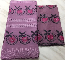 Hot sale african swiss voile lace in switzerland 5+2yards nigerian lace fabrics latest african laces 2019 cotton lace PL-E58 2024 - buy cheap