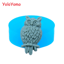 D018YL 23.2mm Owl Silicone Mold - Bird Mold Cake Decoration Craft, Fondant, Resin Fimo Clay, Cabochon Candy, Jewellery, Wax Mold 2024 - buy cheap