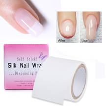 1 Roll Adhesive Silk Nail Wrap Reinforce Nail Protector White UV Gel Acrylic Finger Extension  Nail Care Nail Art Tool 2024 - buy cheap