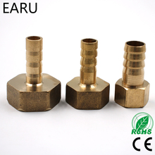 Brass Female Barb Hose Tail Fitting Fuel Air Gas Water Hose Oil 4m-12m 1/8'' 1/4'' 1/2'' Pneumatic Connector Connect Socket Plug 2024 - buy cheap