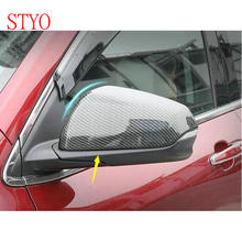 STYO ABS vidro Lateral vista Traseira Retrovisor Do Carro Tampa Espelho guarnição quadro 2 pcs Para Chevrolet Equinox 2018 2024 - compre barato