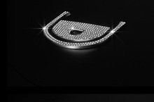 Angelguoguo-Interruptor de freno de mano electrónico para coche, accesorio decorado con lentejuelas para Jaguar XE, XF, XFL, XJ, F-PACE 2024 - compra barato