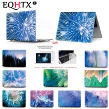 EQHTX Color printing Shell Leaf Painted Case For Apple MacBook Air Pro Retina 11 12 13.3 15.4 inch Touch Bar New Air 13 15 inch 2024 - buy cheap