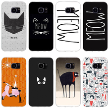 66H Meow-funda de silicona TPU suave para samsung Galaxy s6, s6, s7 edge, s8, s9 plus 2024 - compra barato