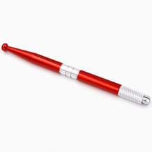1pcs Red Microblading Munsu Tebori Pen Permanent Makeup Microbalding Manual Eyebrow Tattoo Pen For Tattoo Needle Blade 2024 - buy cheap