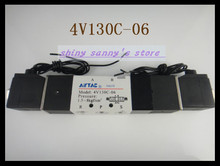 1Pcs 4V130C-06 AC110V  Solenoid Air Valve 5 port 3 position BSP 1/8" Brand New 2024 - buy cheap
