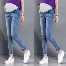 Pregnant Jeans Loose stretch women's casual pants Ripped Jeans Maternity Pants Trousers Nursing Prop Belly Legging spodnie damsk 2024 - buy cheap