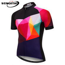 Weimostar Bike Team Cycling Jersey Top Men Summer Short Sleeve Downhill Bicycle Jersey Quick Dry Cycling Clothing Ropa Ciclismo 2024 - buy cheap