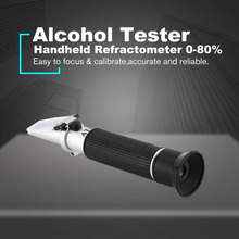 Refratômetro de mão 0-99% e de grau, mini medidor de conteúdo de álcool, licor e espíritos ópticos 2024 - compre barato