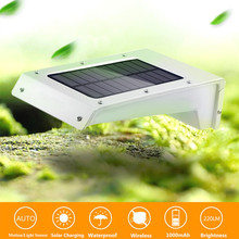 PIR Motion Sensor 20 LED Solar Light Human Body Induction Voice Light Control Waterproof IP65 Outdoor Garden Street Wall Lamp 2024 - buy cheap