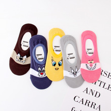 Socks for women casual kawaii cartoon socks harajuku cotton sock slippers summer female short socks 2019 2024 - buy cheap