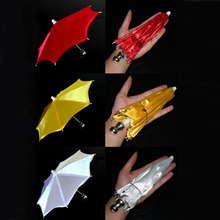 Guarda-chuva super mini em 21cm (cor vermelha/branca/amarela disponível), luva de mágica que aparecem, acessório de mágica, truque de mágico, palco de ilusão 2024 - compre barato