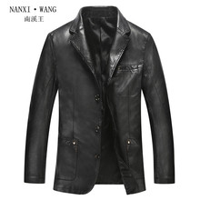 M-xxxl ! 2021 Spring And Autumn Suit Leather Clothing Men's Slim New Leather Jacket Top Outerwear Singer Costumes Clothing 2024 - buy cheap