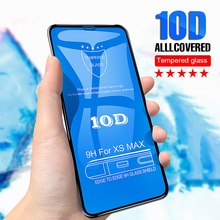 10d Glass on for iphone 8 7 6 6s plus protective glass for apple iphone x xr xs max screen protector film case on iphon 10R 10S 2024 - buy cheap