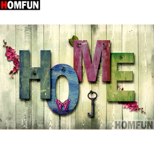 HOMFUN Full Square/Round Drill 5D DIY Diamond Painting "Letter pattern" Embroidery Cross Stitch 5D Home Decor Gift A13888 2024 - buy cheap