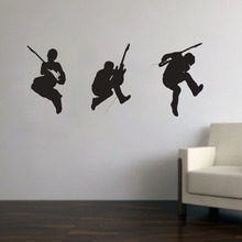 Wall Stickers Guitar Rock Band Cool Music Studio Art Decals Vinyl Removable Waterproof Wallpaper For Boys Home Room Decor S003 2024 - buy cheap