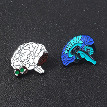 Human Organs Pins Brooces Anatomical Brain Neurology Heart Lung Badge Brooch for Women Men Lapel Pin Jewelry 2024 - buy cheap