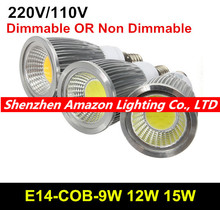 1pcs New High Power E14 9W 12W 15W LED COB spotlight lamp bulb warm cool white 85-265V CE ROHS 2024 - buy cheap