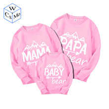 Papa Bear Mama Bear Baby Bear Matching Sweatshirts Set Daddy Mommy Toddler Infant Youth Dad Mom Customize Personalize Pullovers 2024 - buy cheap