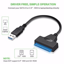 USB 3.0 SATA 3 Cable Sata to USB Adapter Up to 6 Gbps Support 2.5 inches External SSD HDD Hard Drive 22 Pin Sata III Cable BTZ1 2024 - buy cheap