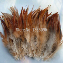 Free shipping!Hot sales 200 PCS / 4-6 '9 to 15 cm Natural color  rooster saddle horn process feather mask sinamay hat/party 2024 - buy cheap