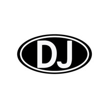 12.5cm*6.6cm Personality Letters DJ Music Window Decal Sticker C5-1168 2024 - buy cheap