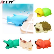 Animal Bite USB Cable Protector Cable Organizer Data Line Management Charging Safe Protection Cable Winder For iPhone 5 6 6s 7 8 2024 - buy cheap