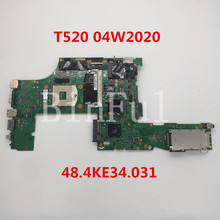 Alta qualidade Para ThinkPad laptop motherboard 04W2020 T520 48.4KE34.031 H0220-3 DDR3 100% completo Testado 2024 - compre barato