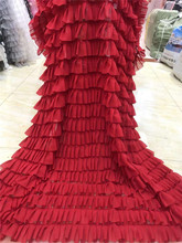 BZL-19.11518 de tela de encaje bordado, bonito, para decoración de vestidos de boda o de moda 2024 - compra barato