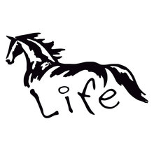 15CM*9CM Horse Life Vinyl Car Truck Sticker Decal Car Stickers Acessories Decoration 2024 - buy cheap