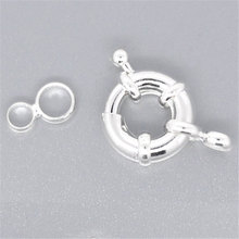 DoreenBeads 10 Silver color Spring Clasps W/Attachment Rings 15mm (B08400), yiwu 2024 - buy cheap