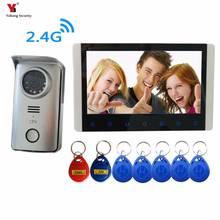 Yobang Security  7 inch Wireless Intercom Video Door Phone 1 Camera and 1 Monitors PIR Take Picture 2 Way Audio 5 RIFD card 2024 - buy cheap