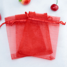 200pcs/lot Red Organza Bags 20x30cm Big Wedding Favors Jewelry Boutique Cosmetics Packaging Bag Organza Christmas Gift Bags 2024 - buy cheap