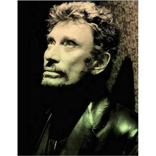 Pintura de diamantes de johnny hallyday, bordado de diamantes de cuentas cuadradas, 3d, mosaico adhesivo francés redondo, 80x105cm 2024 - compra barato