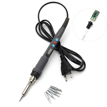 220V 60W Professional LED Digital Adjustable Electric Soldering Iron Constant Temperature Soldering Station VS E60W + 900M Tips 2024 - buy cheap