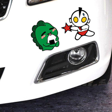 Aliauto Car Styling Cartoon Car Sticker Altman Fighting Monster Body Decal For Kia Honda bmw Vw Skoda Golf Polo Hyundai Opel 2024 - buy cheap