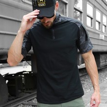 Male Outdoor Quick Dry Shirts Breathable Cotton Combat Tops Camouflage Paintball Hunting Shirts Military Tactical Camo T-Shirt 2024 - buy cheap