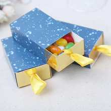 50 unids/lote pequeño romántico cielo estrellado boda caja de caramelos para manualidades cajón especial caramelo regalo caja de suministros para fiesta 2024 - compra barato